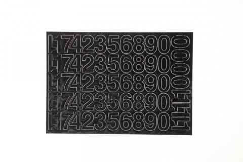 Cyfry samoprzylepne czarne Farro