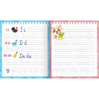 Książka dla dzieci Kolorowa kaligrafia z pisakiem. Piszę i zmazuję Aksjomat