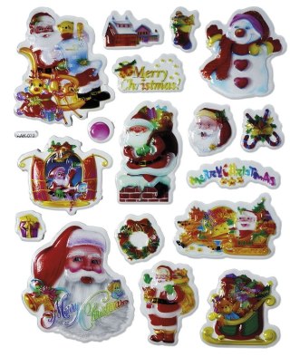 Naklejka (nalepka) Craft-Fun Series Boże Narodzenie wypukłe Titanum (AAK-070)