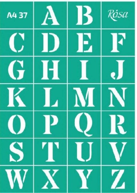 Szablon Alfabet Rosa (37)