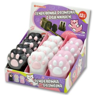 Temperówka podwójna kocia łapka 5906910831428 mix Kolori (TT7034)