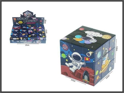 Układanka Kostka magiczna 3×3 kosmos Hipo (H13696)