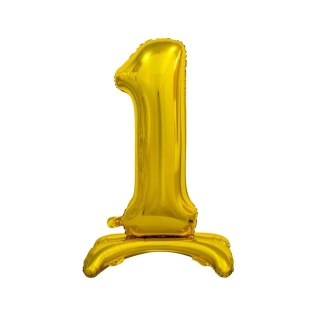 Balon gumowy Beauty&Charm cyfra stojąca złota złota Godan (BC-ASZ1)