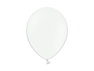 Balon gumowy pastelowy 100 szt biały Partydeco (12P-002)