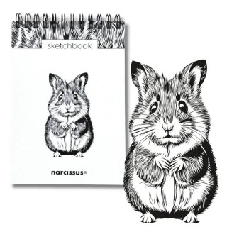 Blok artystyczny szkicownik chomik A6 120g 60k Narcissus