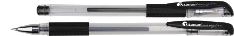 Długopis żelowy wkład czarny 0,5mm Titanum (GPGBLACK ECONOMY)