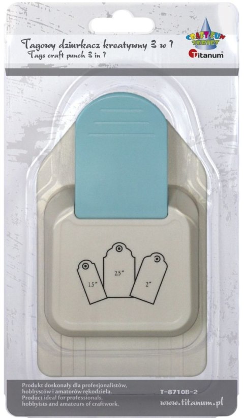Dziurkacz ozdobny Craft-Fun Series kreatywny tag 3w1 Titanum (T-8710B-2)