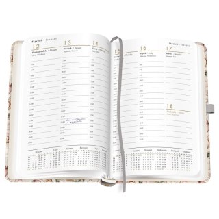 Kalendarz książkowy (terminarz) AZURE mat+uv A5 Interdruk (192K)