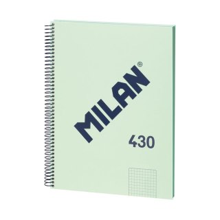 Kołozeszyt (kołonotatnik) A4 1918 zielony 80k. 95g kratka Milan (57143E80GR)