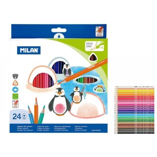 Kredki ołówkowe 24 kol. Milan (0722324)