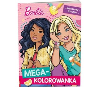 Książka dla dzieci Barbie™. Megakolorowanka. Brokatowe naklejki Ameet (KOLB 1101)