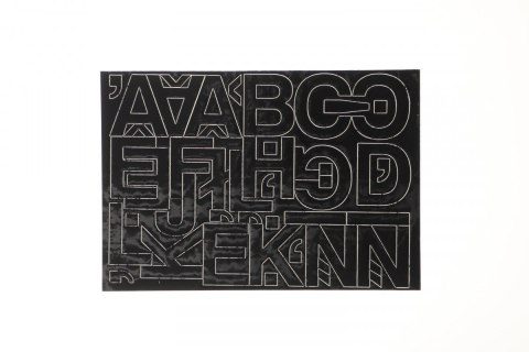 Naklejka (nalepka) litery Farro