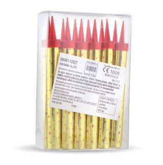 Świeczka ozdobna Fontanna tortowa 12cm/12szt Godan (SFF0900H)