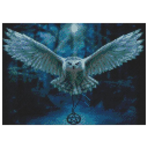 Zestaw kreatywny Diamentowa mozaika 30x40cm Sowa Flamingo Line (TMS24372)