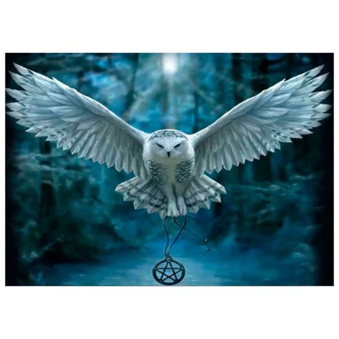 Zestaw kreatywny Diamentowa mozaika 30x40cm Sowa Flamingo Line (TMS24372)