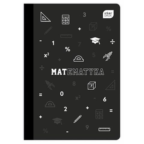 Zeszyt tematyczny A5 Matematyka 60k. 70g krata Interdruk