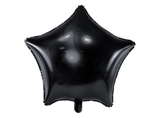 Balon foliowy gwiazdka czarna 48 cm 19cal Partydeco (FB3M-010)