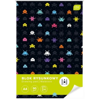 Blok rysunkowy bloki 5902277314512 A4 białe 90g 50k Interdruk