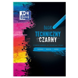 Blok techniczny Oxford A3 czarny 210g 10k Oxford (400093235)