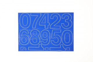 Cyfry samoprzylepne niebieskie Farro