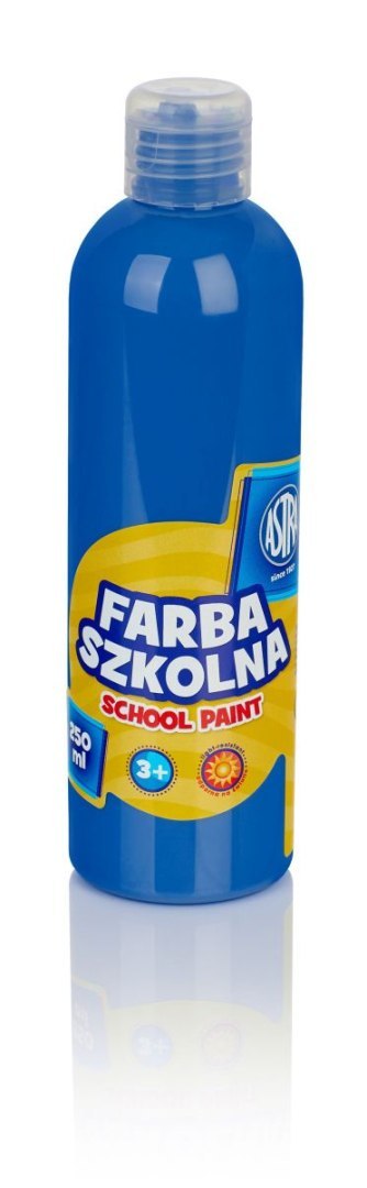 Farby plakatowe szkolne kolor: niebieski ciemny 250ml 1 kolor. Astra