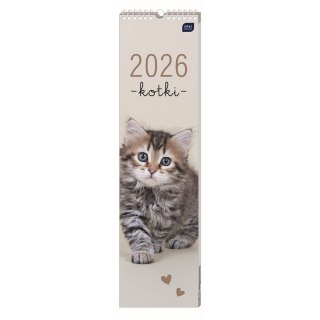 Kalendarz ścienny paskowy 135mm x 500mm Interdruk (KOTY)