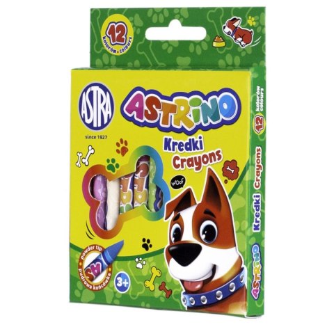 Kredki świecowe GRAFIONOWE 12 kol. Astrino (316121001)