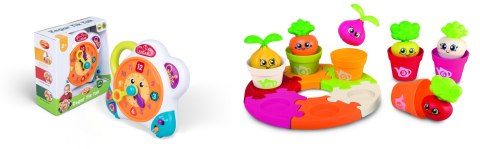 Pakiet PROMOCJA Zegar Tik Tak + układanka doniczki Dumel (612026+656901)