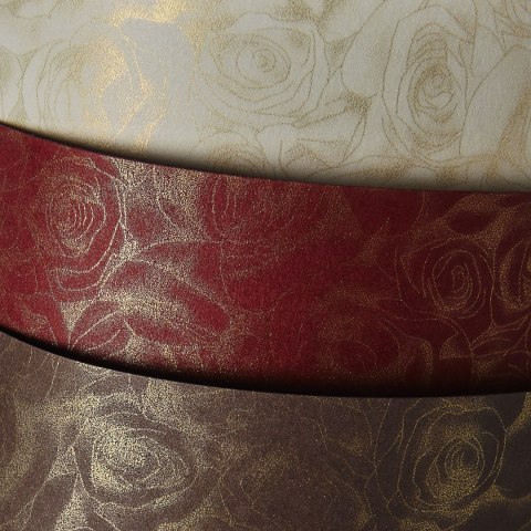 Papier ozdobny (wizytówkowy) A4 róże bordowy 250g Galeria Papieru (202916)