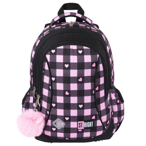 Plecak PINK CHECKEREDR 3-KOMORY St.Right (BP-26)