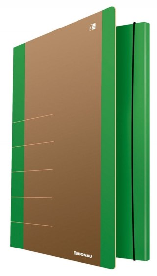 Teczka kartonowa na gumkę Life A4 zielony 500g [mm:] 250x350 Donau (2060001FSC-06)