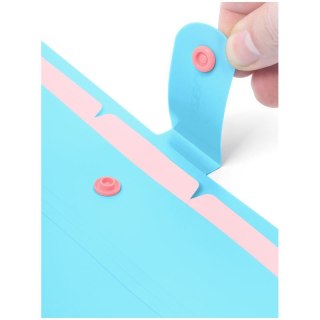 Teczka z przegródkami A4 kolor: niebieski 5 przegródek Berlingo (4260709080277)