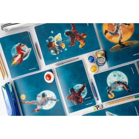 Zeszyt A5 COSMO PP 60k. 75g krata Narcissus