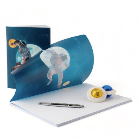 Zeszyt A5 COSMO PP 60k. 75g krata Narcissus