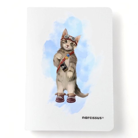 Zeszyt A5 PP 32k. 80g KRATKA Narcissus