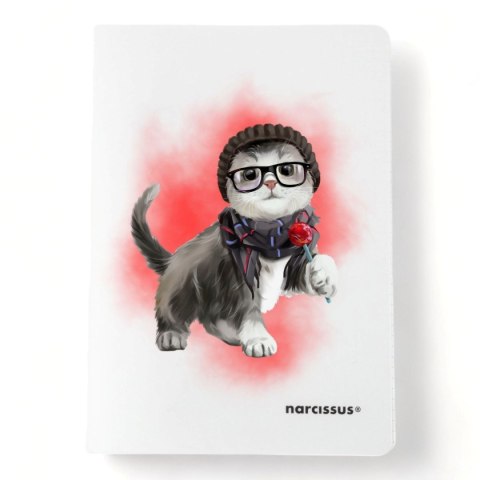 Zeszyt A5 PP 32k. 80g KRATKA Narcissus