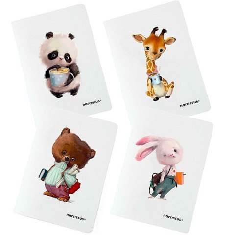 Zeszyt A4 cute PP 60k. 80g krata Narcissus