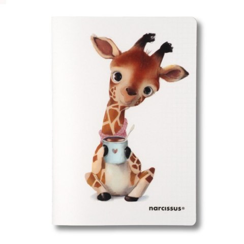 Zeszyt A5 cute PP 60k. 80g krata Narcissus