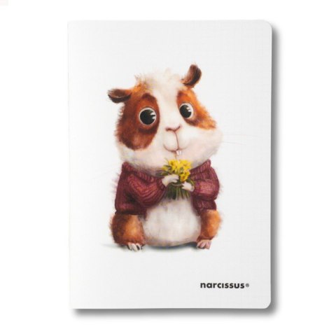 Zeszyt A5 cute PP 60k. 80g krata Narcissus