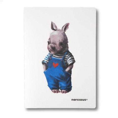 Zeszyt A5 cute PP 60k. 80g krata Narcissus