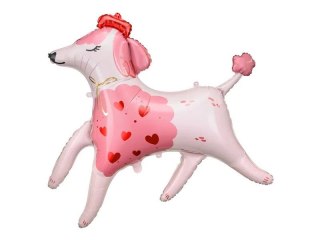 Balon foliowy Pudel, 119x108 cm, mix Partydeco (FB182)