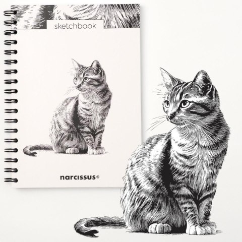 Blok artystyczny szkicownik KOT B5 120g 60k Narcissus