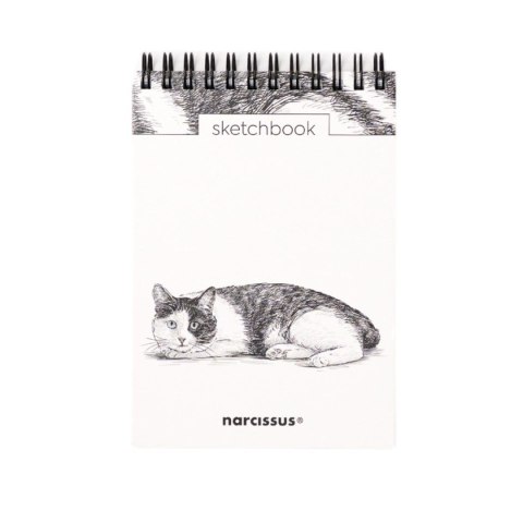 Blok artystyczny szkicownik kot A6 120g 60k Narcissus