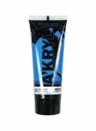 Farba akrylowa Błękit kobaltowy kolor: błękit kobaltowy 200ml Renesans (40)