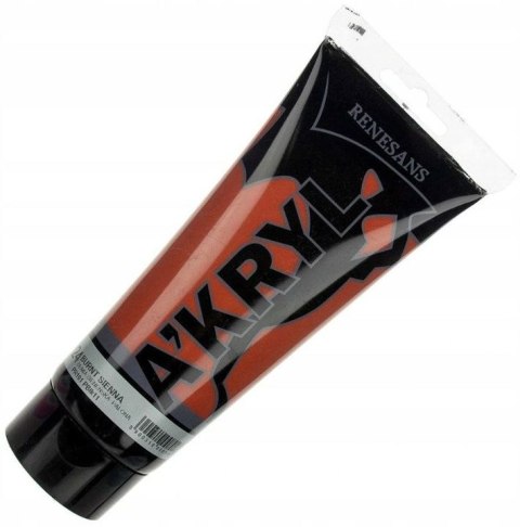 Farba akrylowa kolor: siena palona 200ml Renesans (24)