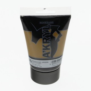 Farba akrylowa kolor: zielona 100ml Renesans (45)
