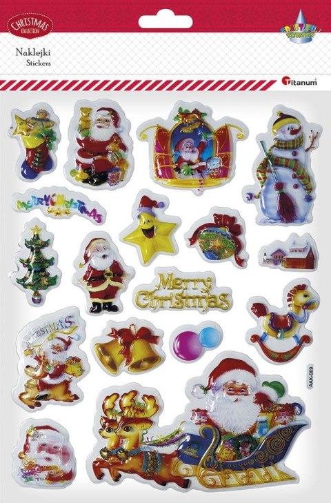 Naklejka (nalepka) Craft-Fun Series Boże Narodzenie wypukłe Titanum (AAK-069)