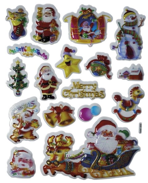 Naklejka (nalepka) Craft-Fun Series Boże Narodzenie wypukłe Titanum (AAK-069)