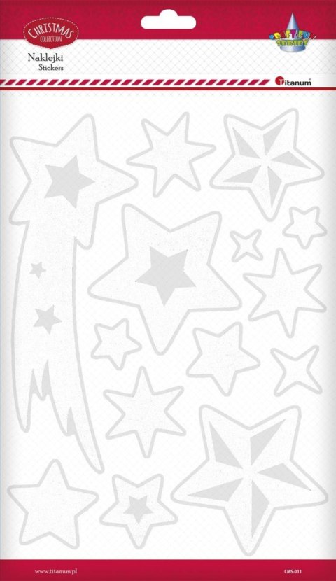 Naklejka (nalepka) Craft-Fun Series Śniezynki Titanum (CMS-011)