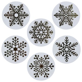 Naklejka (nalepka) Craft-Fun Series Śnieżynki złote Naklejki na rolce Titanum (25JT006)